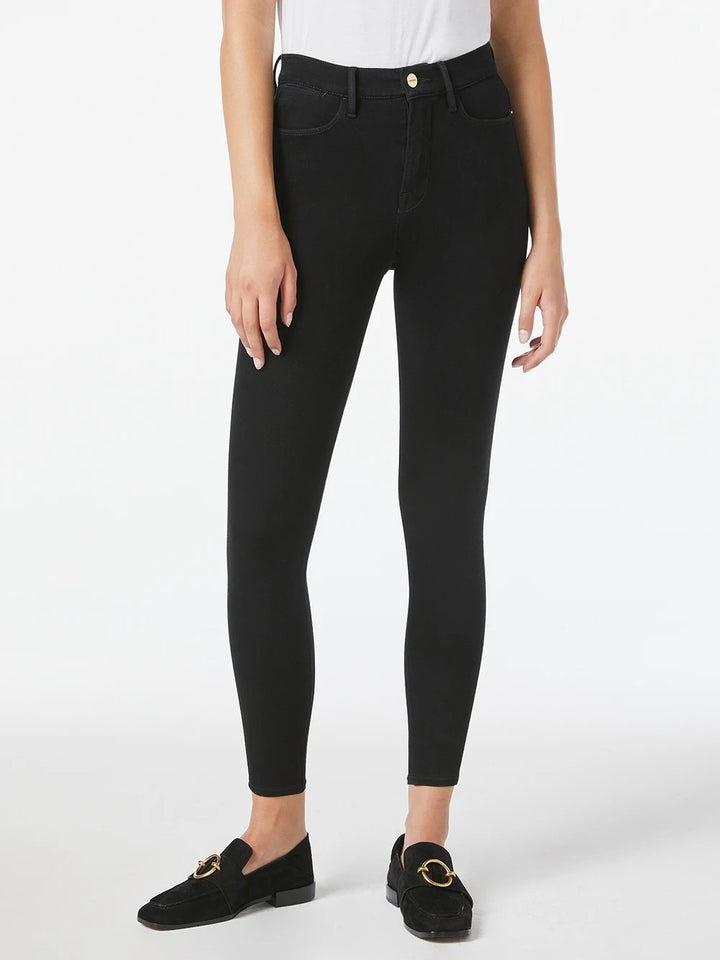 Frame Denim - 24 Hour Le High Skinny in Noir