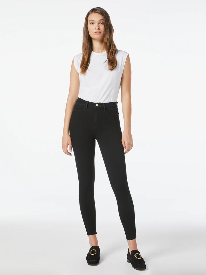 Frame Denim - 24 Hour Le High Skinny in Noir