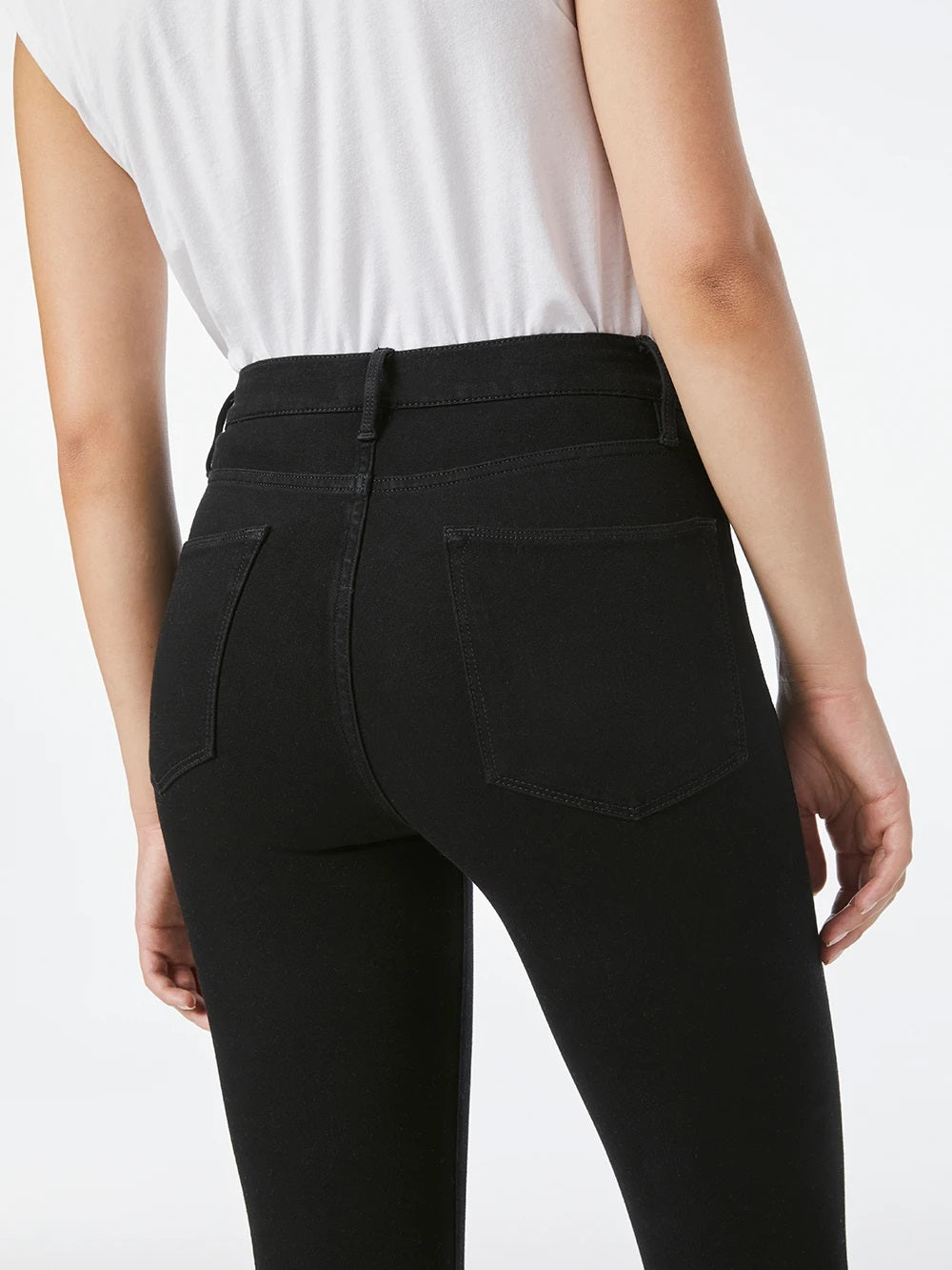 Frame Denim - 24 Hour Le High Skinny in Noir