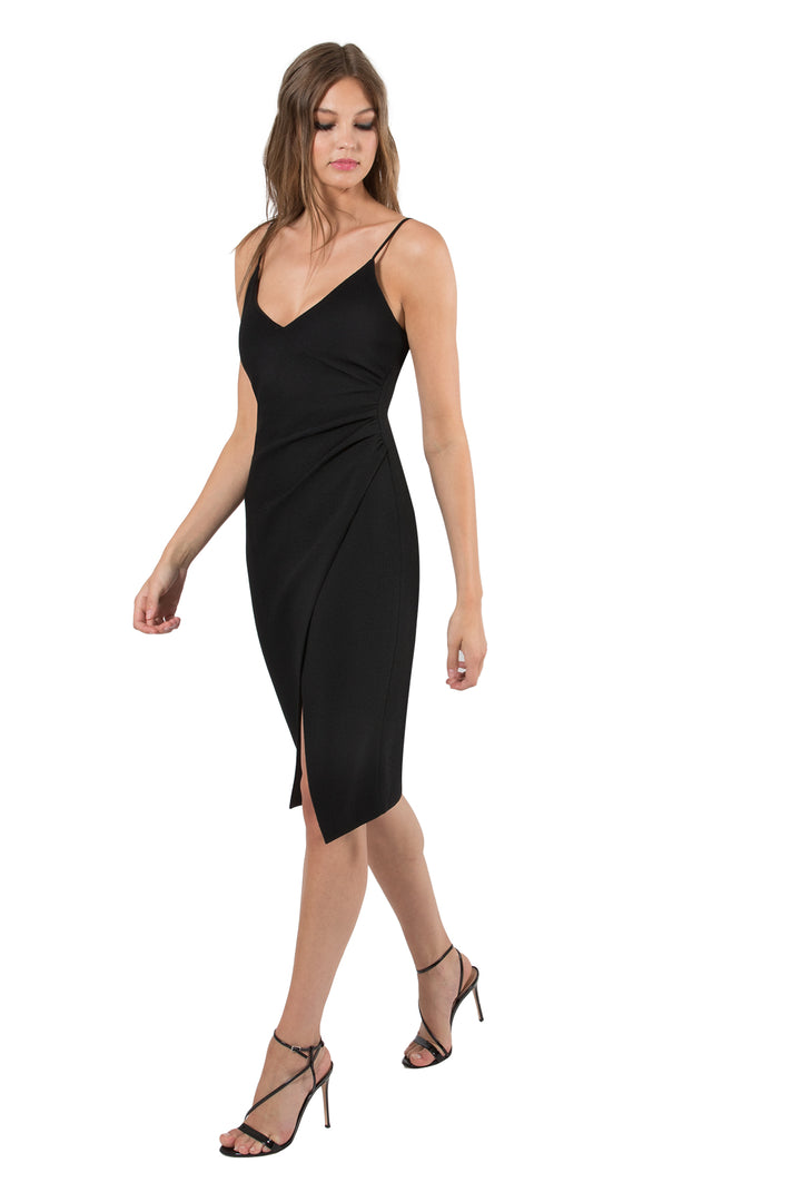 Black Halo - Bowery Sheath Dress shown in black comes in Sugar