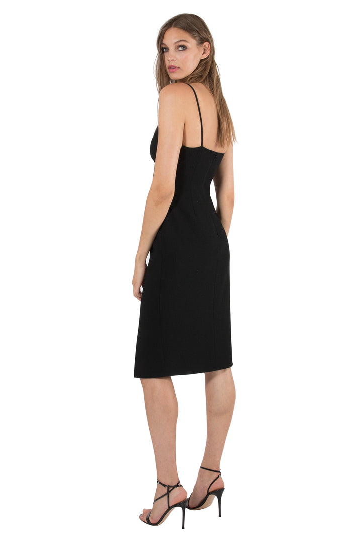 Black Halo - Bowery Sheath Dress shown in black comes in Sugar
