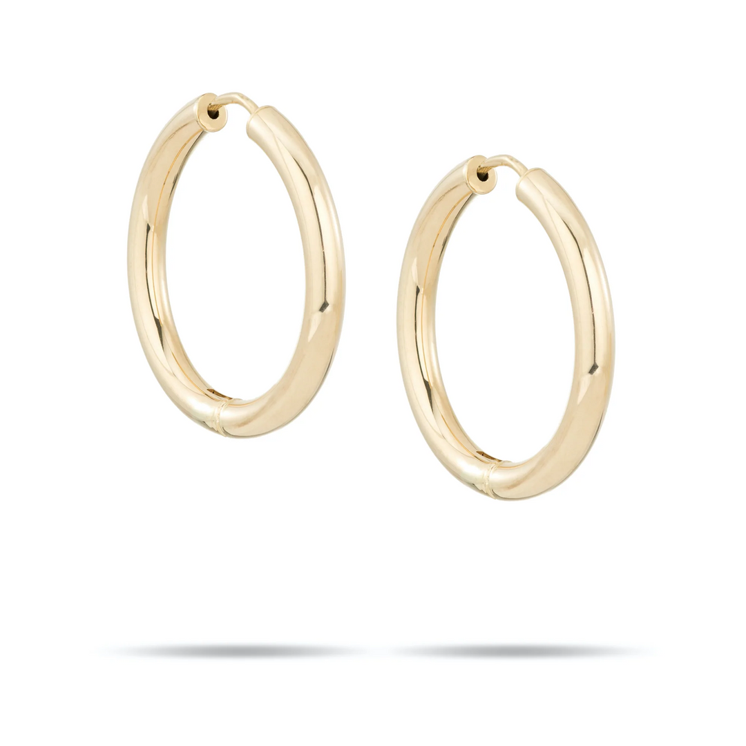 Adina - 25mm Tube Hoops in Y14