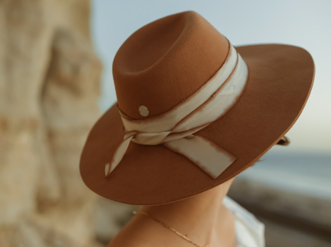 Freya - Almond Hat In Camel Hats