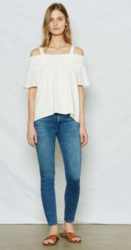 Current/Elliott The Madeline Top Sugar at Blond Genius - 1
