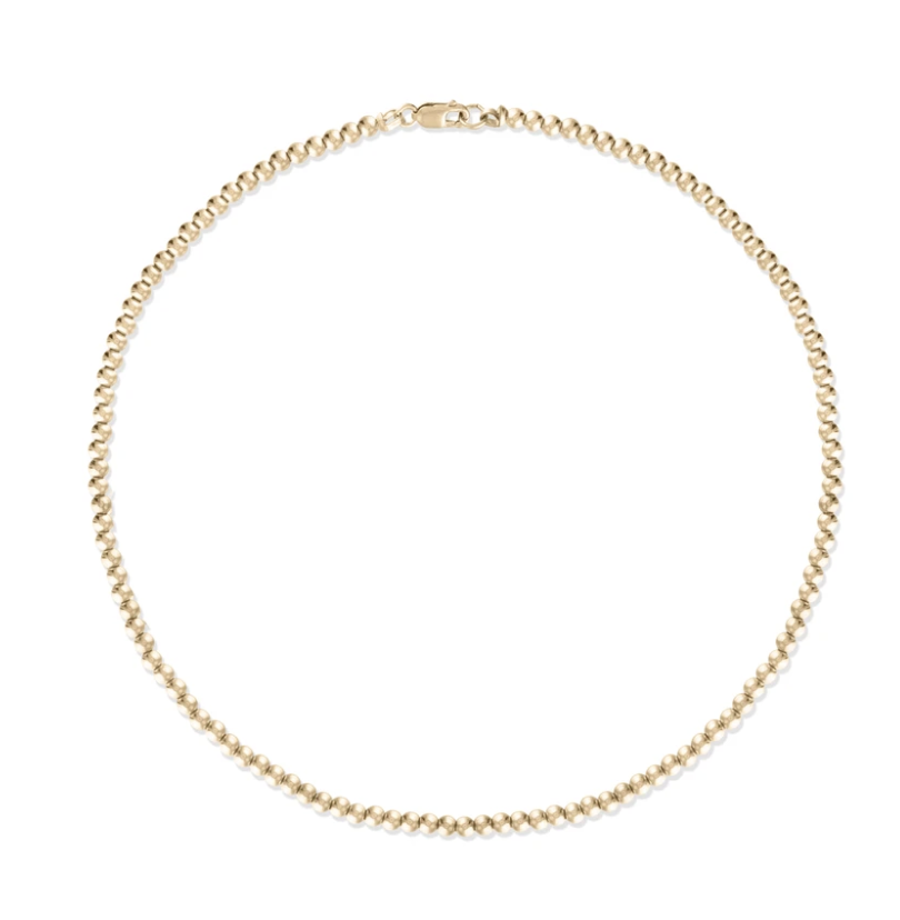 Alexa Leigh - 2mm Gold Ball Anklet in Yellow Gold
