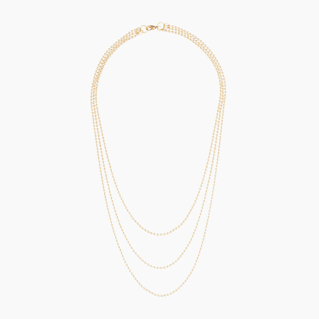 Alexa Leigh - 2mm Layered Ball Chain Necklace