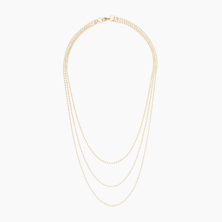 Alexa Leigh - 2mm Layered Ball Chain Necklace Jewelry