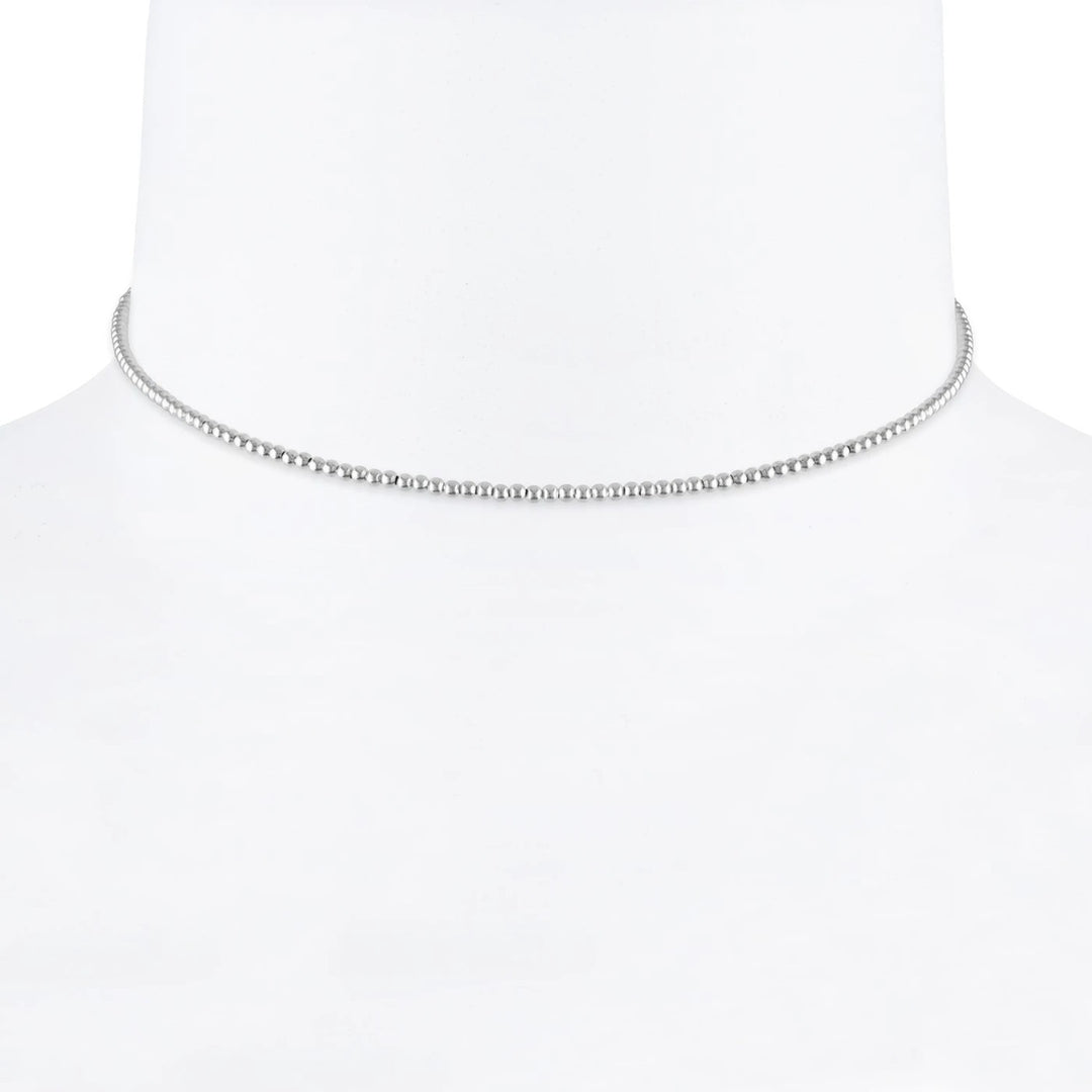 Alexa Leigh - 14" 2mm Sterling Silver Ball Necklace