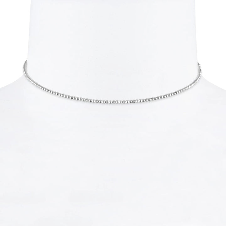Alexa Leigh - 14" 2mm Sterling Silver Ball Necklace