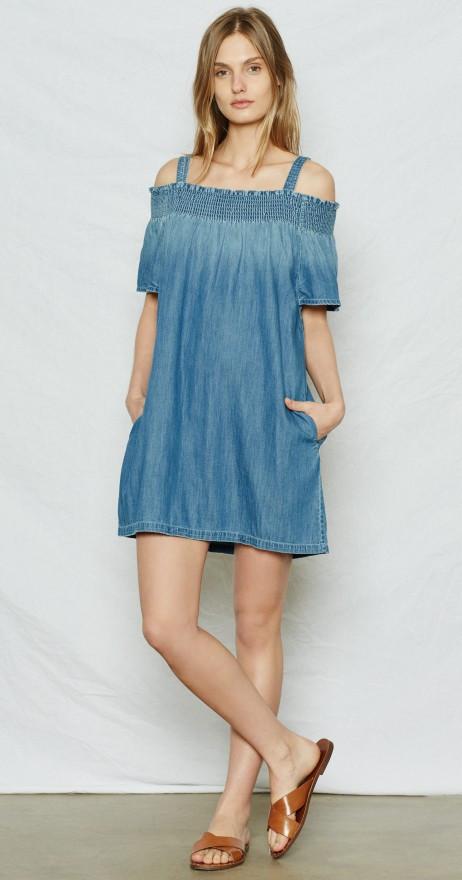 Current/Elliott The Madeline Dress Davis at Blond Genius - 1