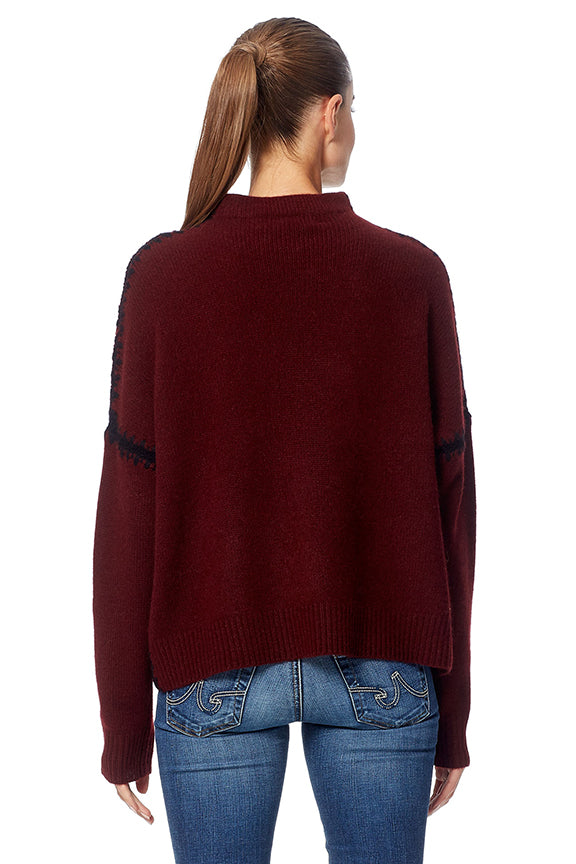 360 Sweater - Ava Rouge/ Noir