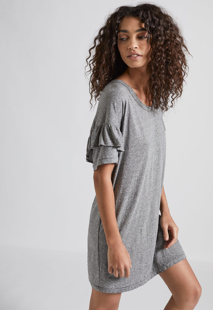 Current Elliott - Ruffle Roadie Dress Heather Grey