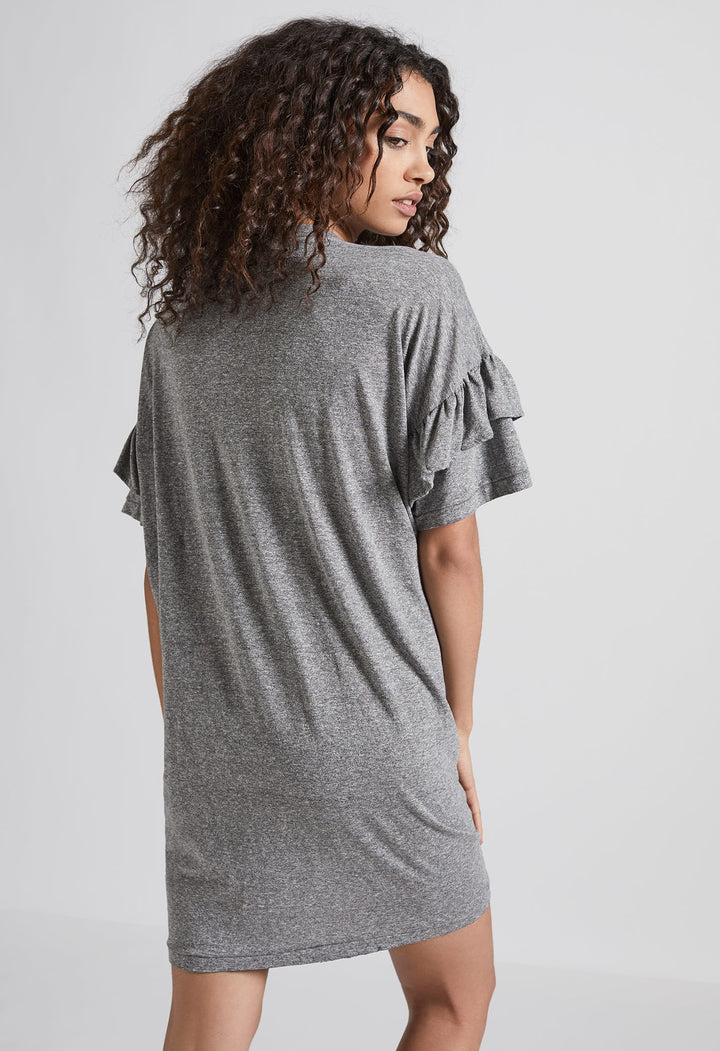 Current Elliott - Ruffle Roadie Dress Heather Grey