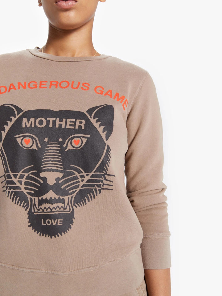 Mother - The 3/4 Sleeve Koozie Sweatshirt in A Dangerous Game Tops