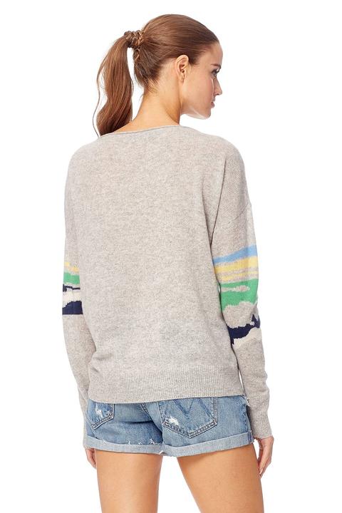 360 Sweater- Sunny Light Heather Grey Multi