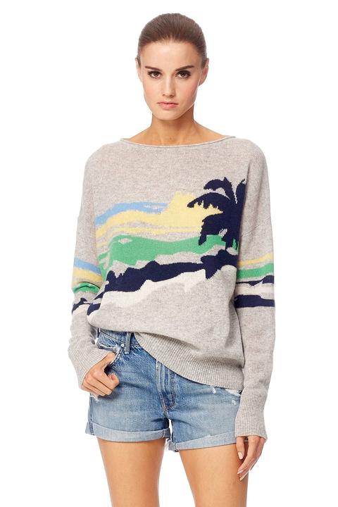 360 Sweater- Sunny Light Heather Grey Multi