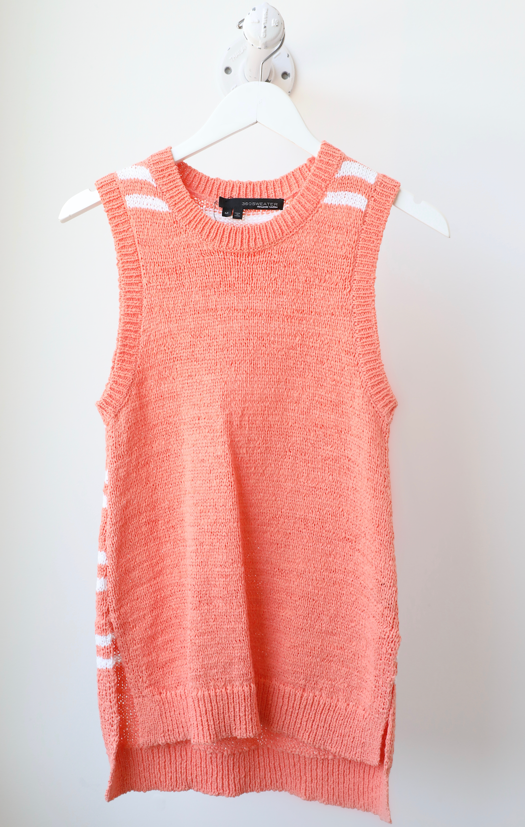 360 Cashmere - JEN in Peach/White Default