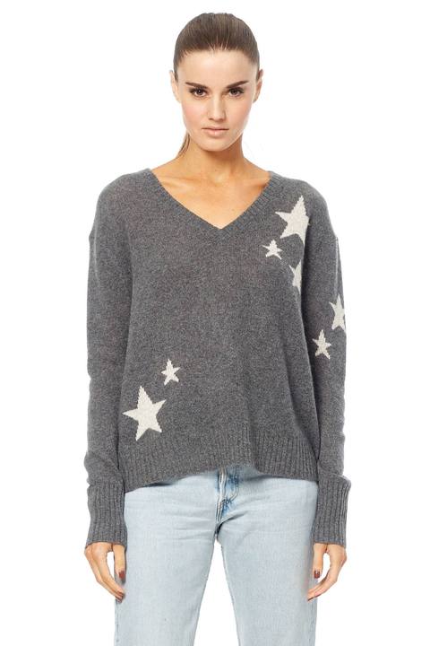 360 Sweater - Jayla Charcoal/Chalk Stars