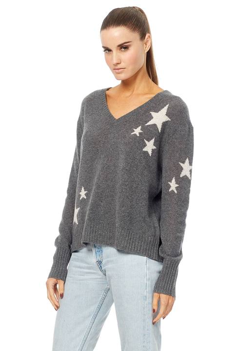 360 Sweater - Jayla Charcoal/Chalk Stars