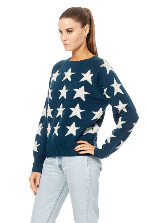 360 Sweater - Brynlee Kelp/Light Heather Grey Stars