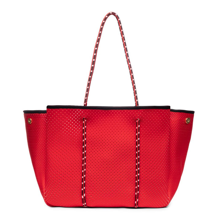 ANNABEL INGALL - Sporty Spice Neoprene Tote in Crimson