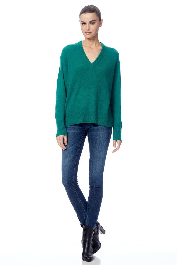 360 Cashmere - Callie Cashmere Sweater in Emerald