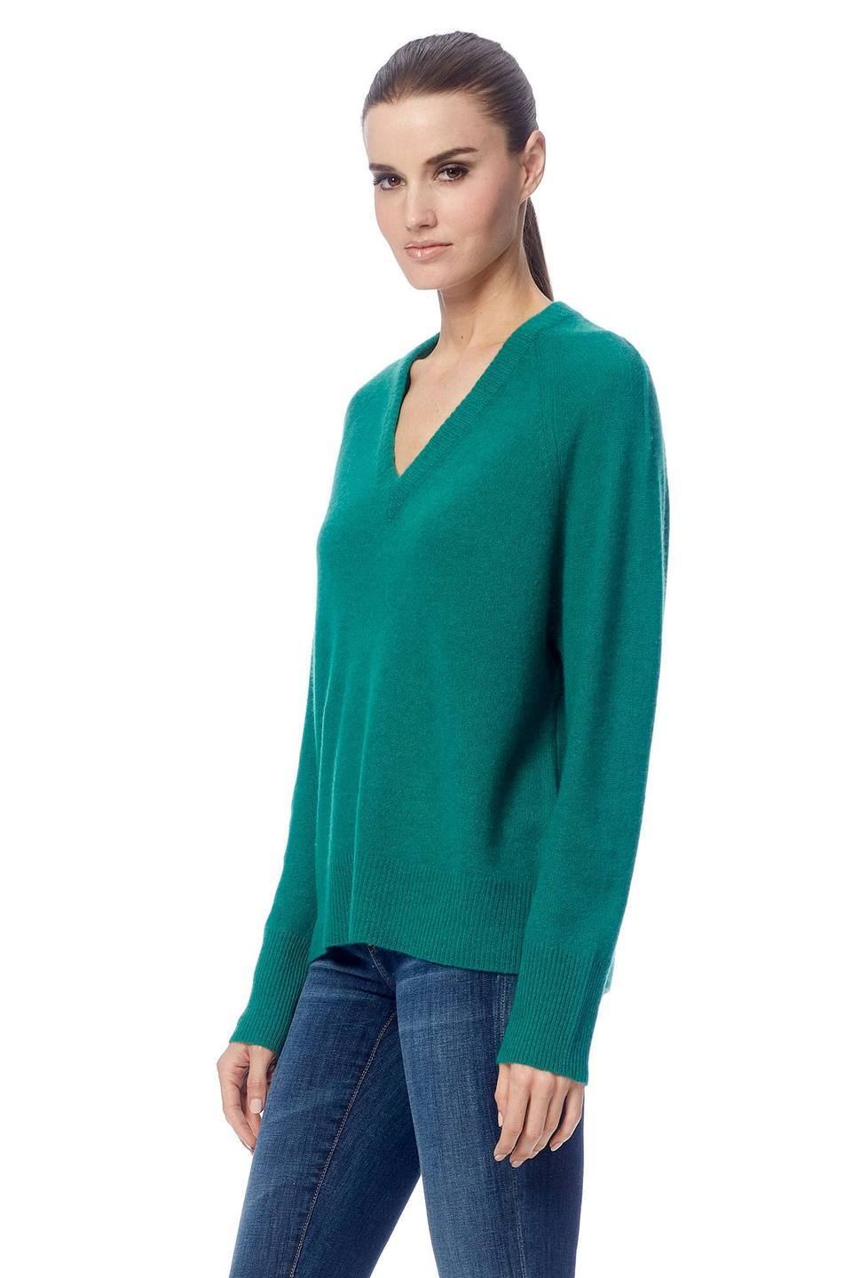 360 Cashmere - Callie Cashmere Sweater in Emerald