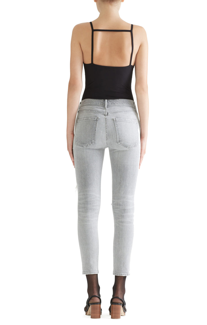 AGOLDE - Sophie Crop Hi Rise Skinny - Portland Destruct