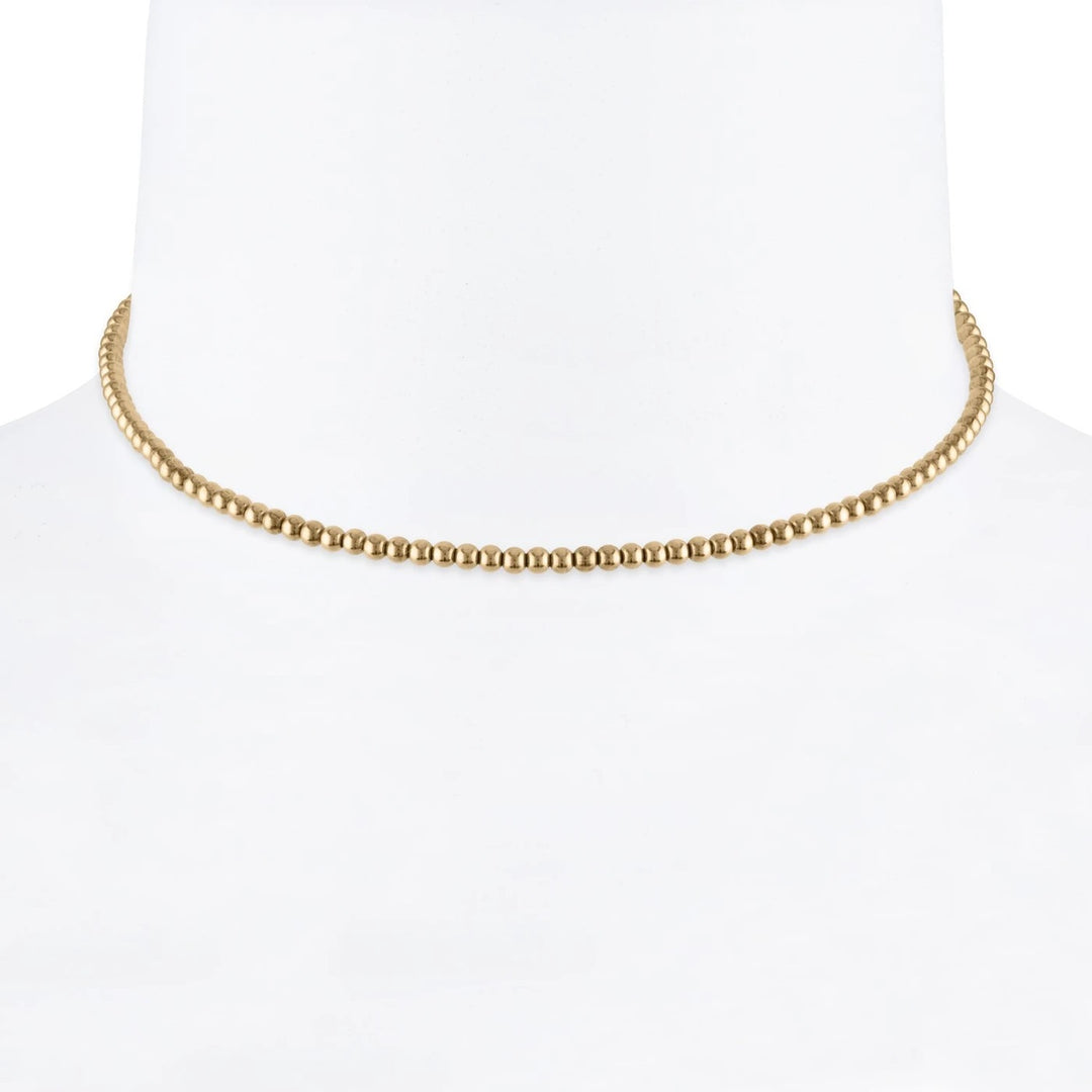 Alexa Leigh - 18" 3mm Gold Ball Necklace