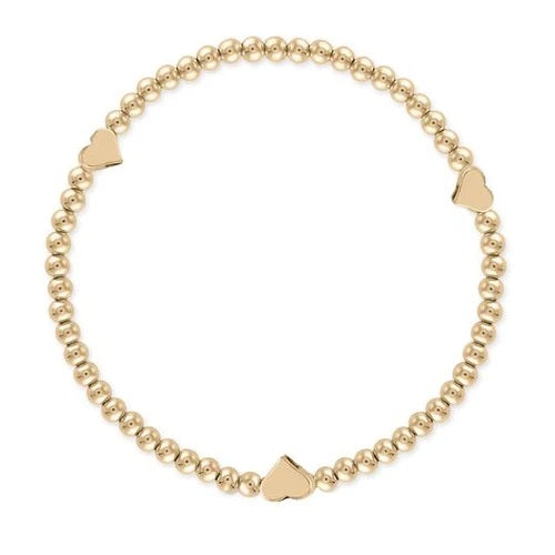 Alexa Leigh - 3 of Hearts Bracelet in Yellow Gold