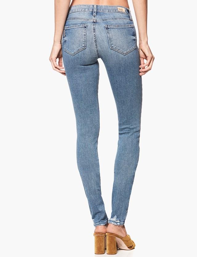 Paige - Leggy Ultra High Rise Skinny Jeans Rissy