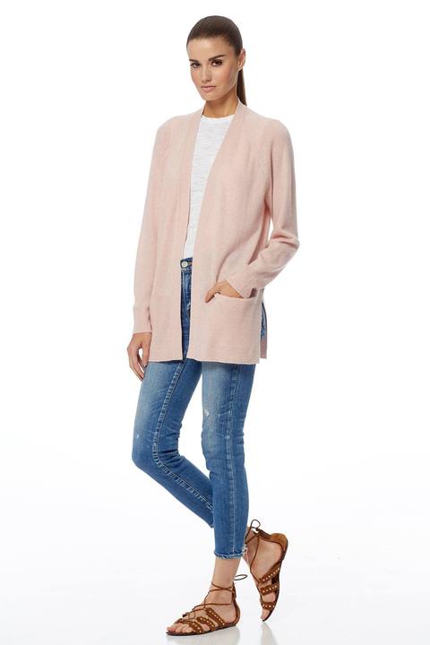 360 Cashmere - Michaela Cardigan in Honey Pink