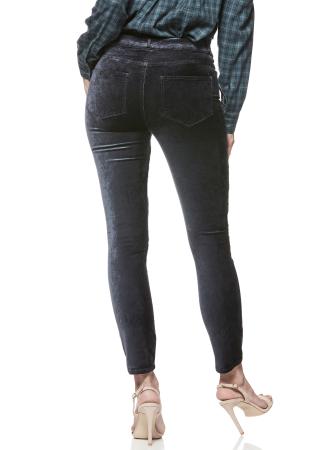Paige Premium Denim- Hoxton Ankle Peg w/Exposed Button Midnight Slate