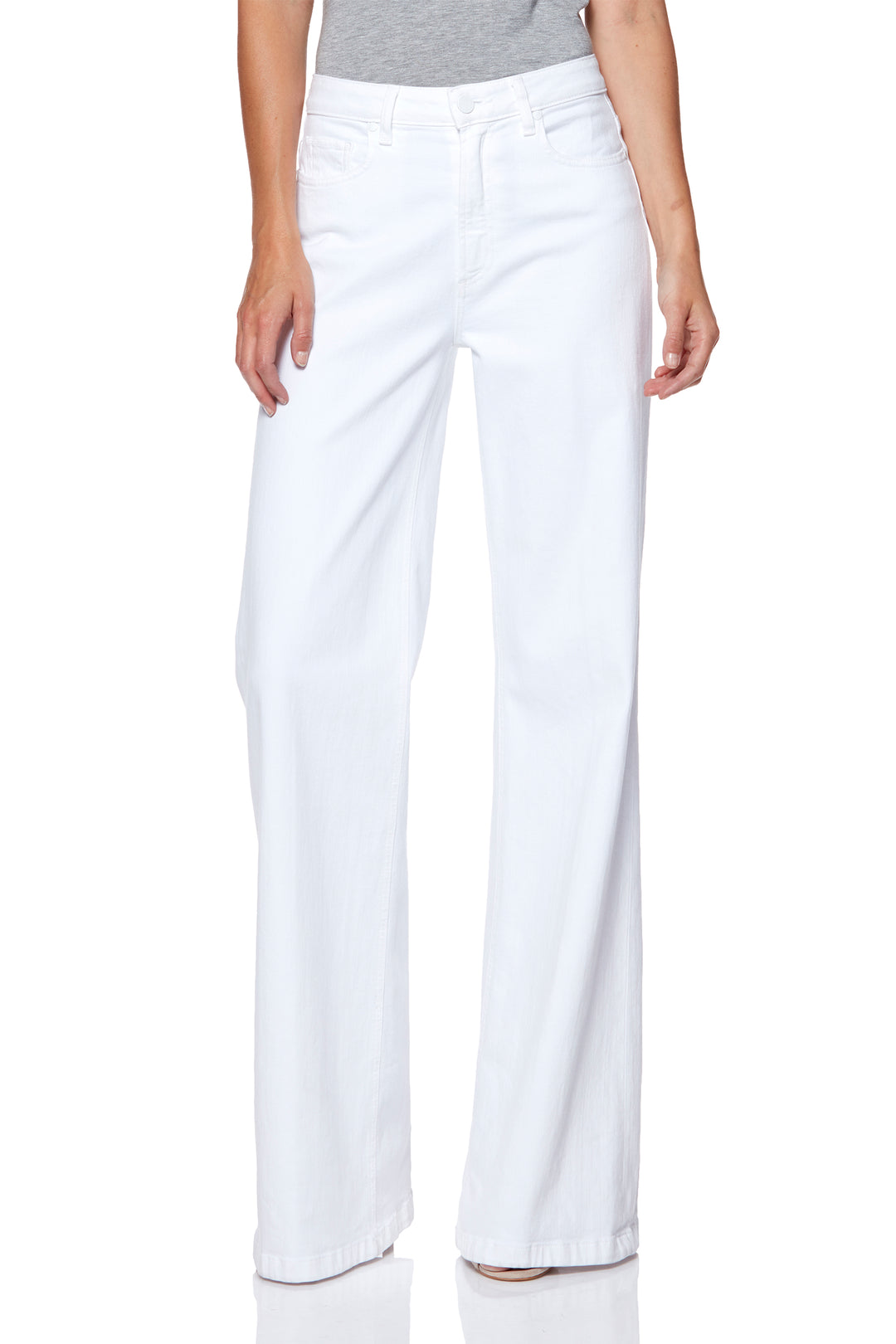 Paige Premium Denim Sutton Wide Leg in Crisp White