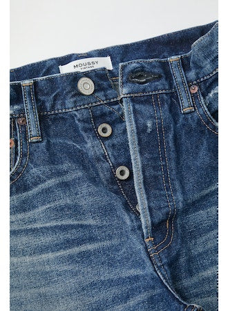 Moussy - Guilford Wide Straight in Dark Blue Denim
