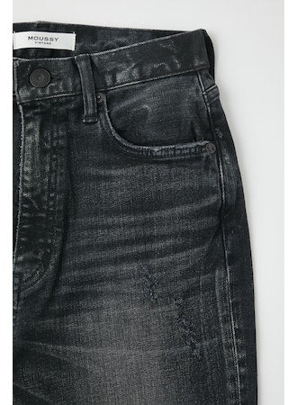 Moussy - Alhambra Flare-HI in Black Denim