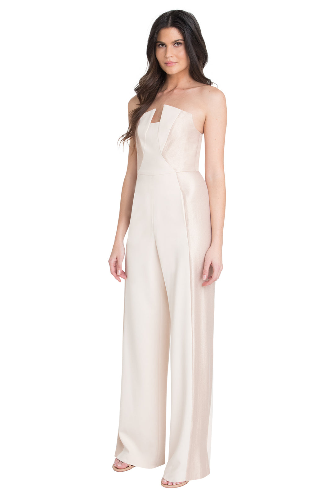 Black Halo - Lena CB Jumpsuit in Champagne Buttercream