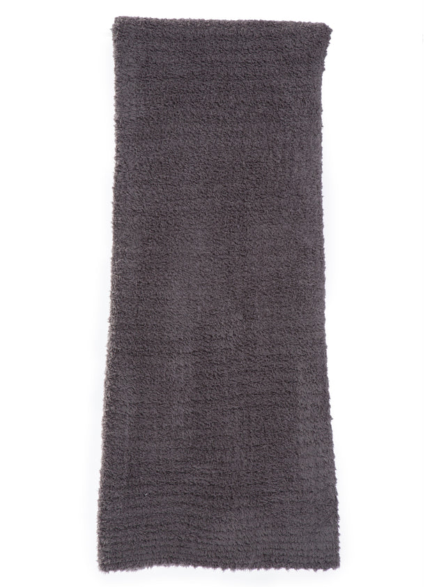 Barefoot Dreams CozyChic Ribbed Throw in Charcoal Blond Genius