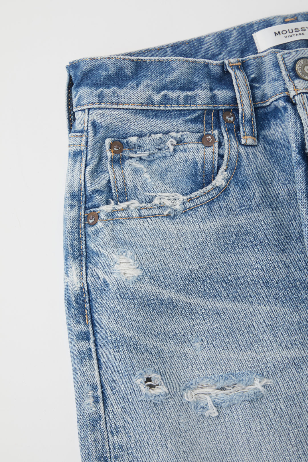 Moussy - MV Lomita Cropped Wide Straight in Blue