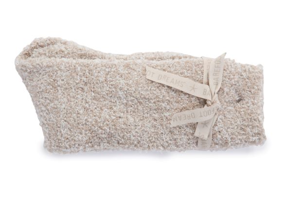 Barefoot Dreams - Cozychic Women's Heathered Socks in Stone - White