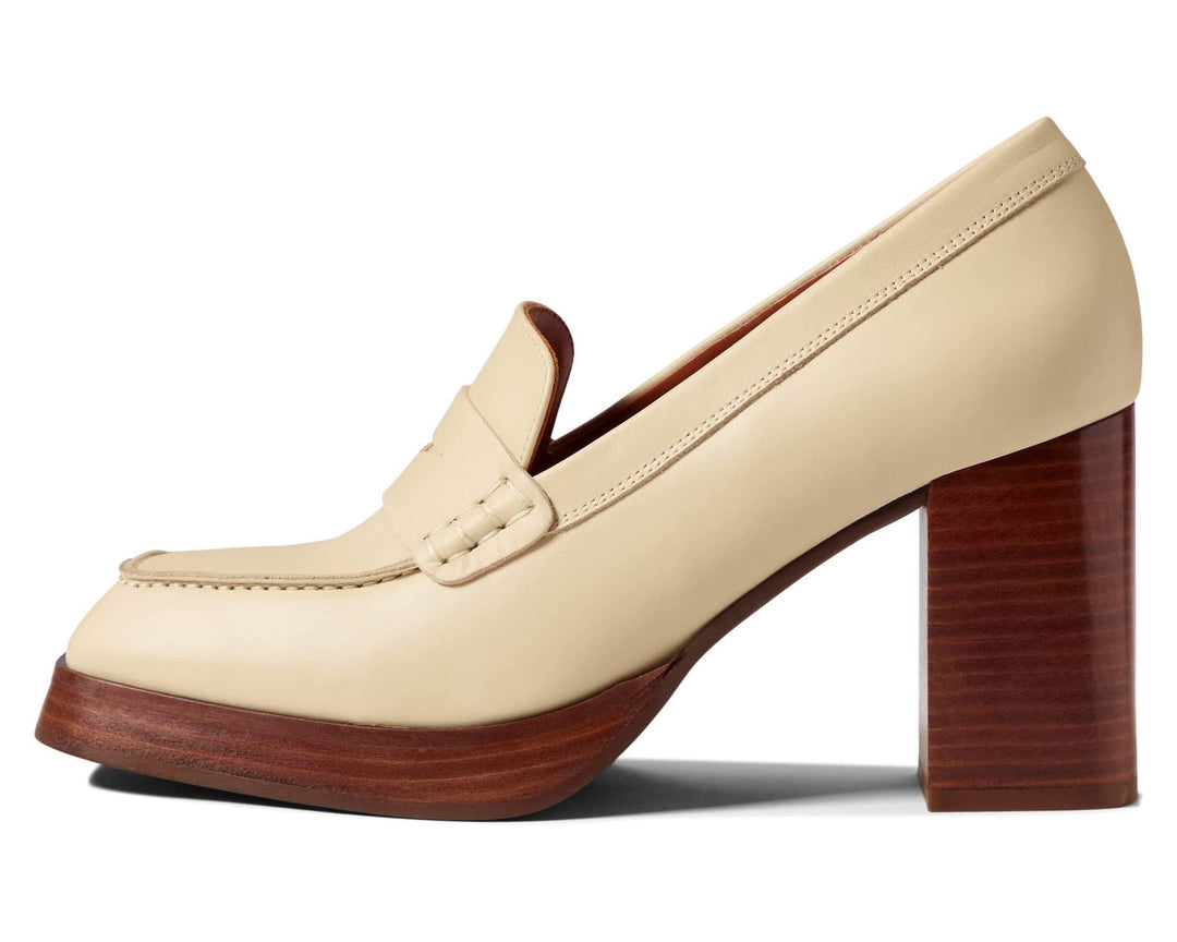 Alohas - Busy High Heel Loafers in Ivory