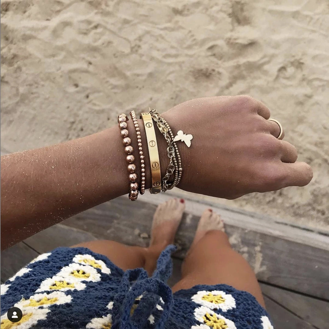 Alexa Leigh - 6mm Ball Bracelet in Yellow Gold (7.5)