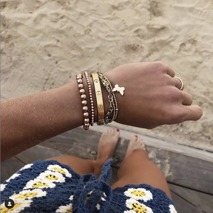 Alexa Leigh - 6mm Ball Bracelet in Yellow Gold (7.5)