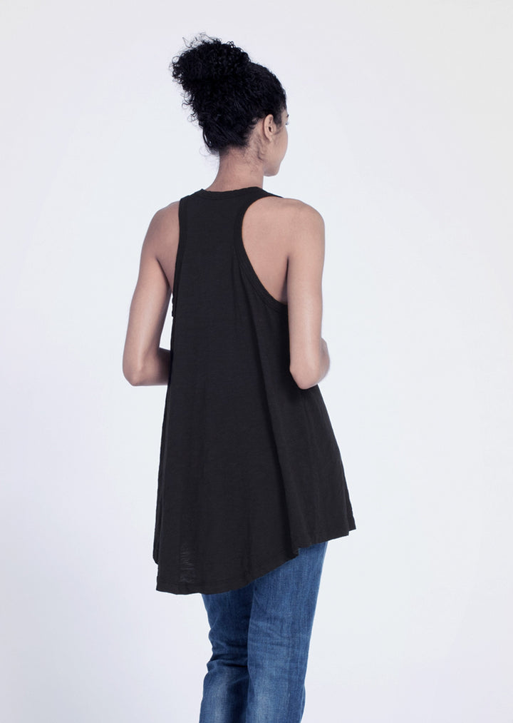 Wilt - Hi Lo Tank Top Black