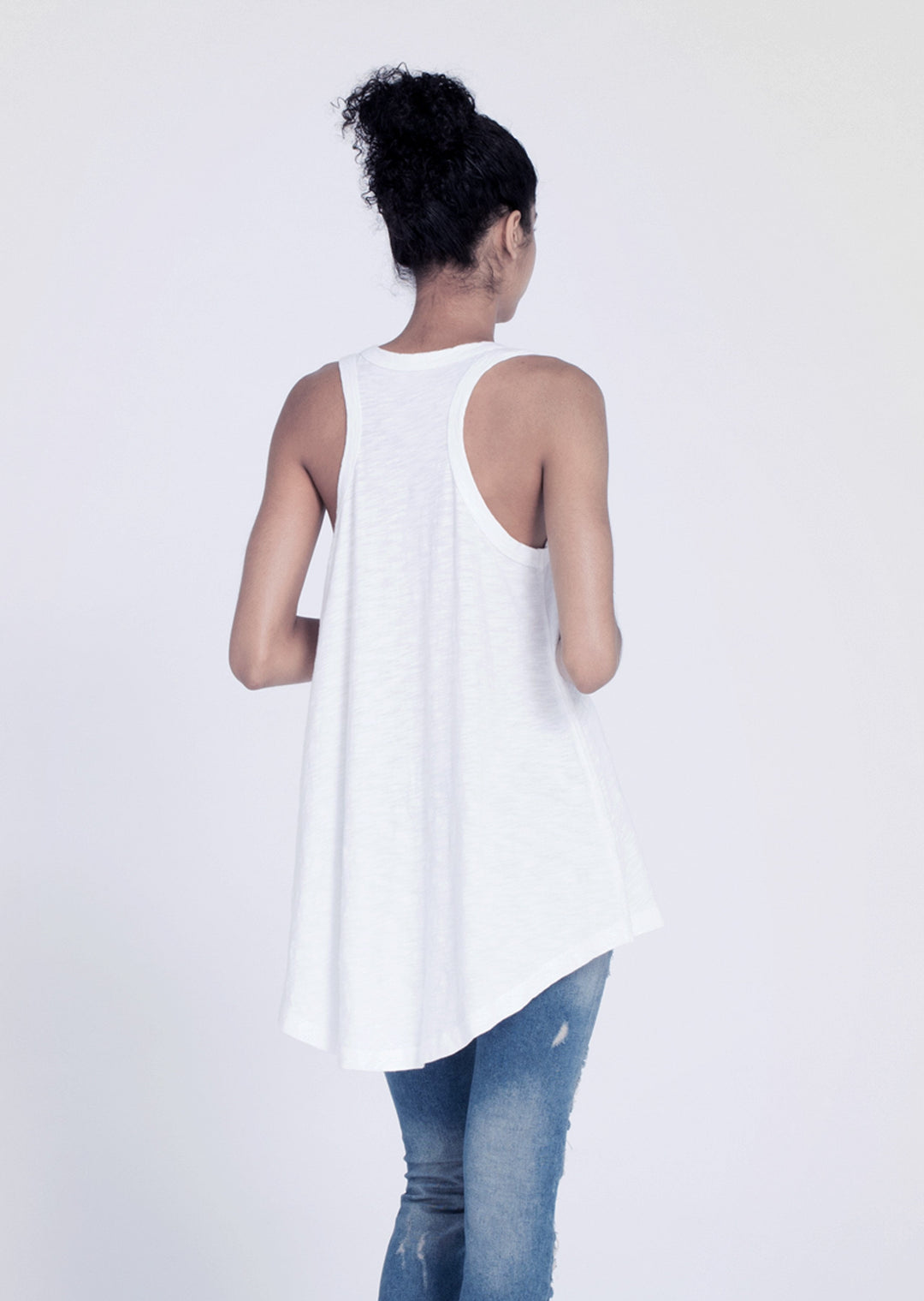 Wilt - Hi Lo Tank Top White