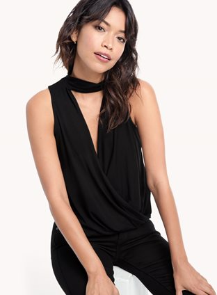 Ella Moss - Collared Surplice Top