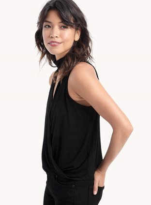 Ella Moss - Collared Surplice Top