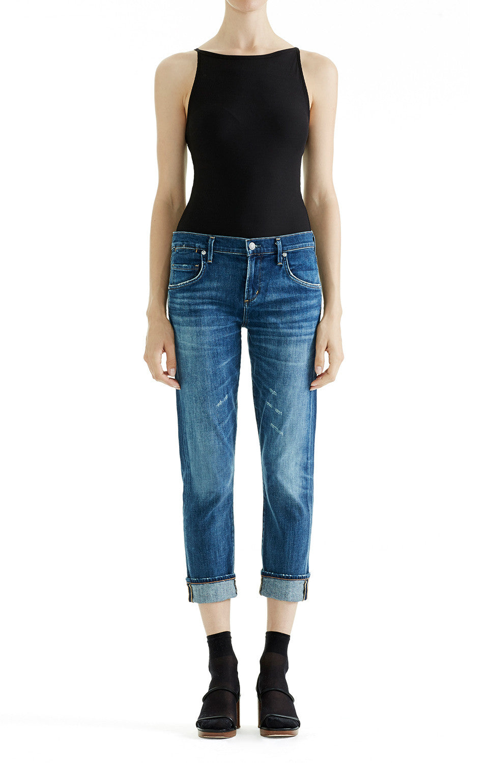 AGOLDE - Isabel slim fit boyfriend- starwood slight distressed