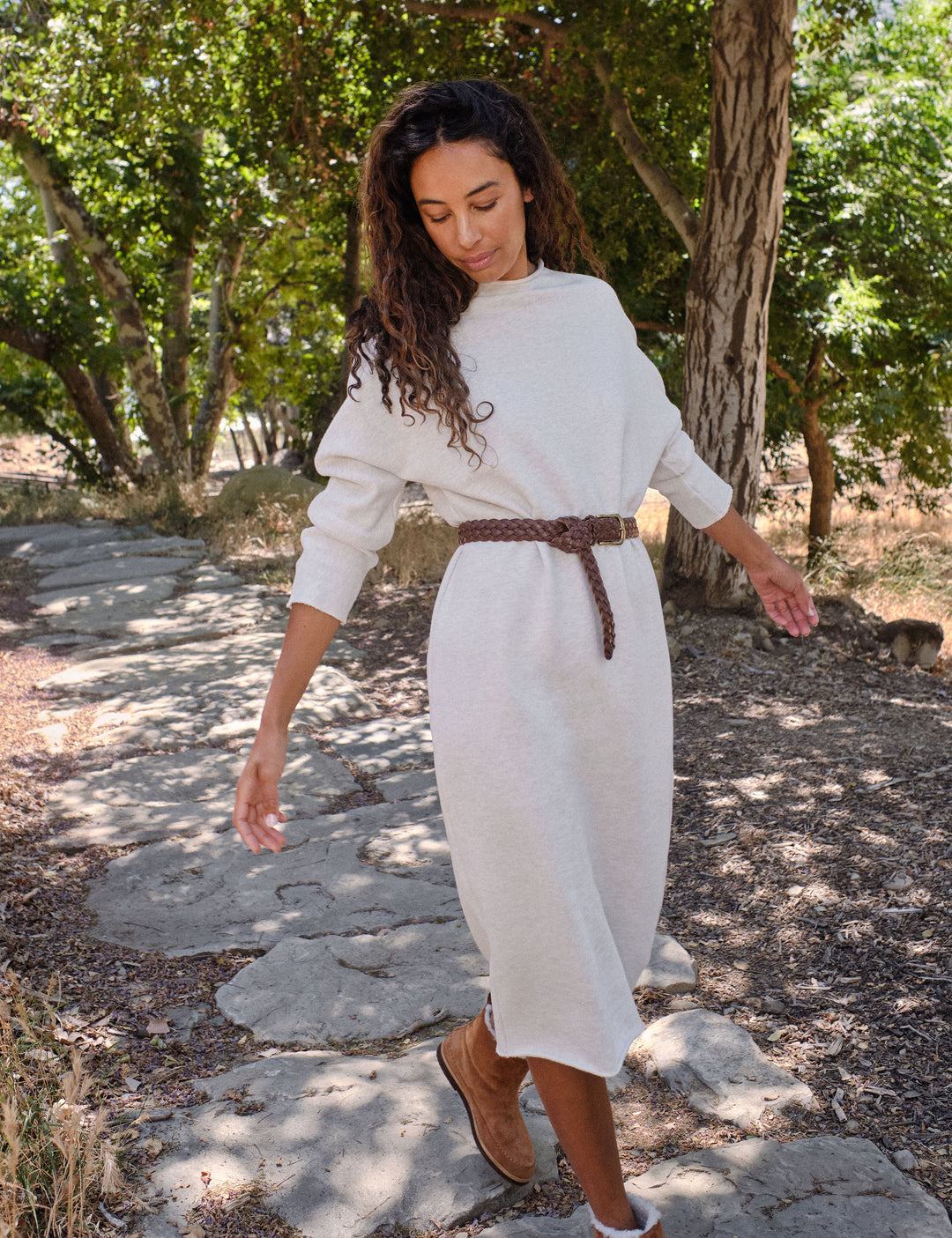 knee length dresses for ladies Ivory Ella Sweater Dress main image 1