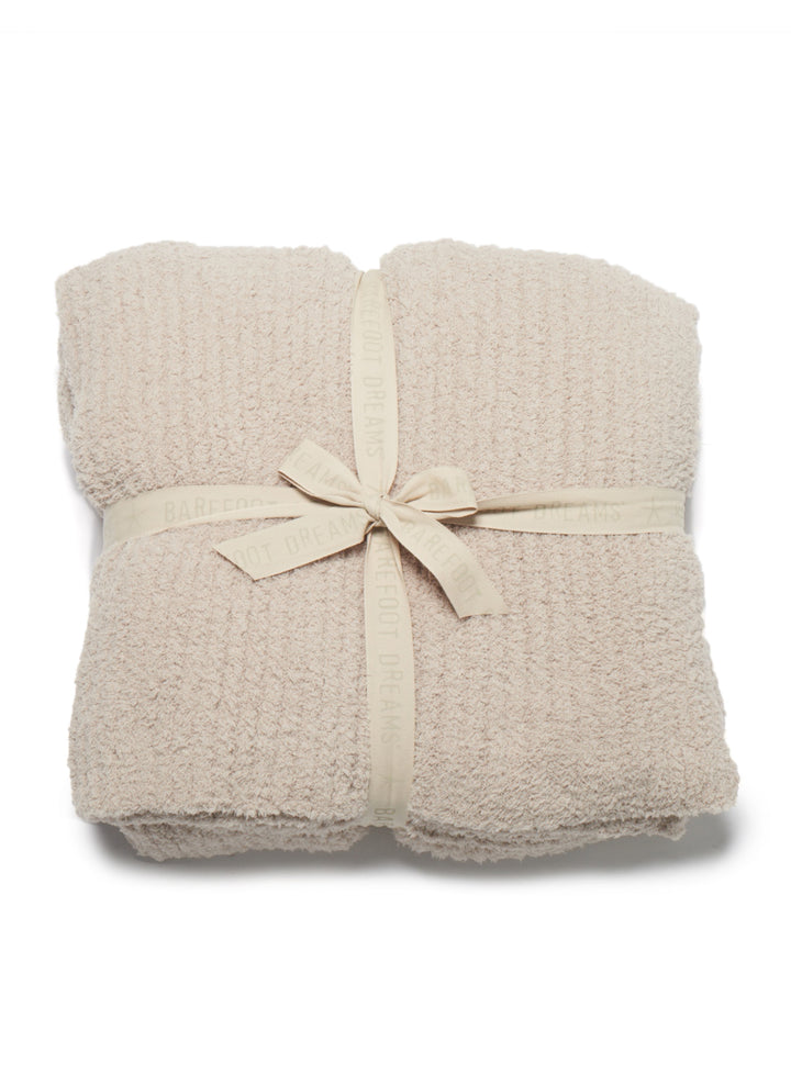 Barefoot Dreams - Cozychic Ribbed Bed Blanket in Stone